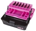 Classic 2-Tray - Frost Series Pink open extended and empty