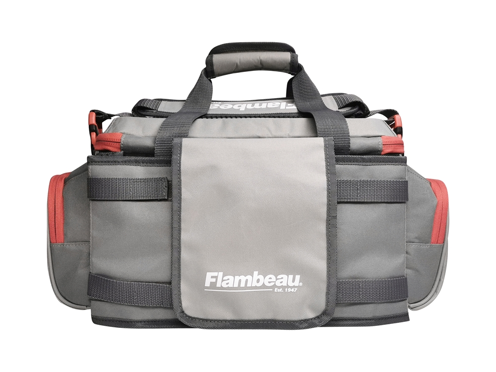 5007 Flambeau Pro-Angler Tackle Bag (Grey/Red