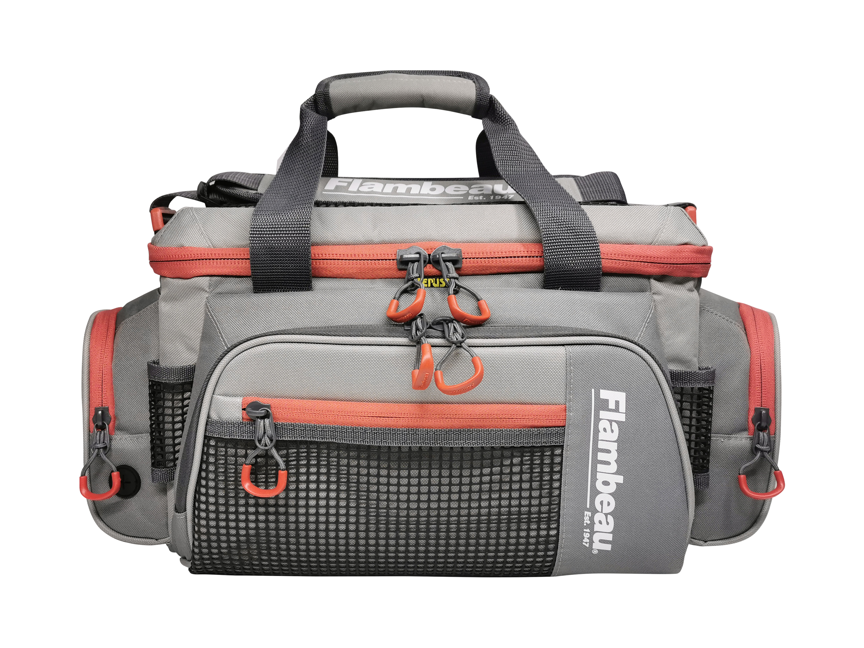 5007 Flambeau Pro-Angler Tackle Bag (Grey/Red