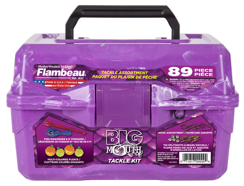 Purple fishing tackle best sale box