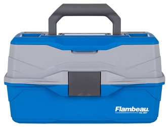 Flambeau Outdoors 6383FG 3-Tray - Classic Tray Tackle Box - Frost  Green/Black