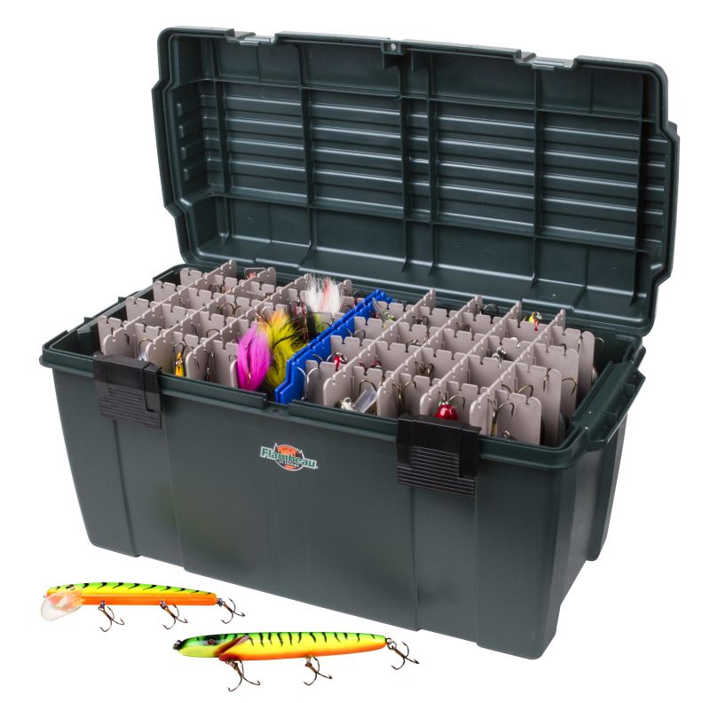 Fishing Tackle Box Storage Case 2 Layer Waterproof Fly Hard