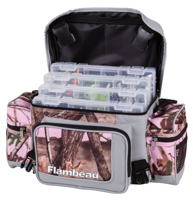 Osage River Deluxe Tackle Bag with 4 Tackle Box Organizers, Heavy Duty  Fishing Tackle Storage, Pink