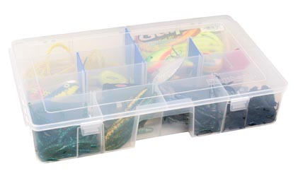  Flambeau Outdoors Terminal Slim Waterproof Ultimate Tuff  Tainer  Terminal Tackle Storage, 14 Removable and Modular Zerust  Anti-Corrosion Cups, Micro Terminal Tackle Storage Locker, 14 x 8.9 x  1.7 