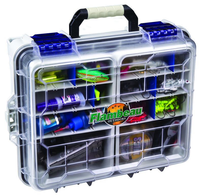 Flambeau Outdoors 3000WPNC Waterproof Satchel 3000, Portable Waterproof Tackle  Box with Trays, Gray/Clear : : Sporting Goods